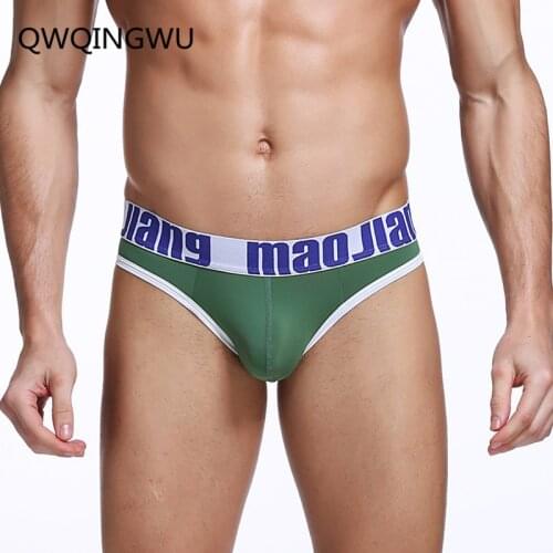 Sexy Men Underwear Briefs Thongs Slip Nylon Cueca Gay Men Open Butt Underwear Male Panties Breathable Briefs Underpants Thong