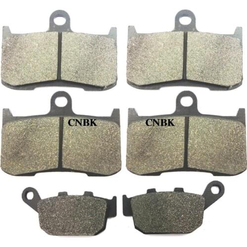 FL+FR+R Disc Brake Pads Set fit KAWASAKI 800 ZR ZR800 2013