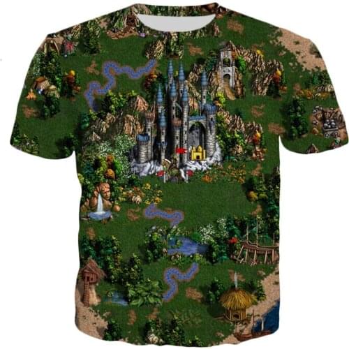 2021 New style summer T shirt Fashion Men/Women tshirt Classic game Heroes of Might & Magic Print Harajuku t shirt