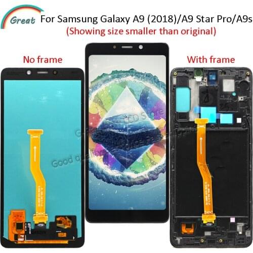 OLED For Samsung Galaxy A9 2018 A9s A9 Star Pro SM-A920F/DS LCD Touch Panel Screen Digitizer for Samsung A920 Display with Frame