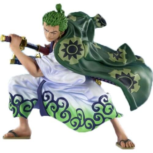 Bandai Original ONE PIECE Anime Figures Kazunoto Luffy Zoro Sanji Nico Robin Action Figure Collection Model Doll Toys Kids Gifts
