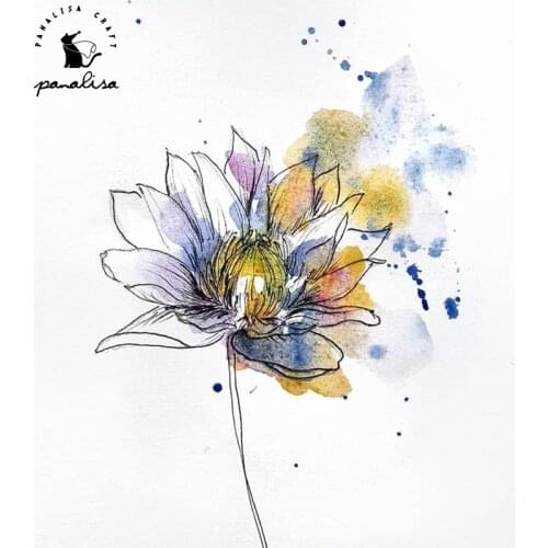 PanalisaCraft Garden Flower Transparent clear stamp for DIY Scrapbooking/Card Making/Kids Christmas Fun Decoration Supplies