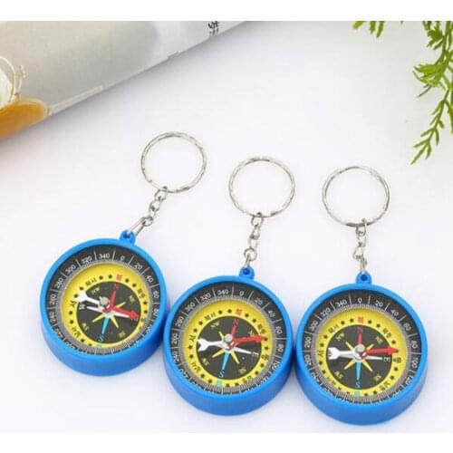Portable emergency compass keychain outdoor survival compass tool navigation wild tool promotional gift Free shipping