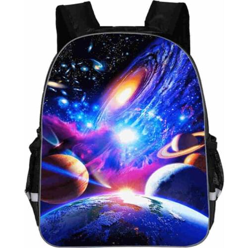 New School Bags for Boys Girls Starry Night Print Women Fashion Backpack Schoolbag 11-16inch Children Student Book Bag Mochila
