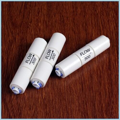 300CC 450CC 800CC 1500CC RO Water System Waste Water Flow Regulater Restrictor 1/4" OD Hose Reverse Osmosis Quick Pipe Fittiing