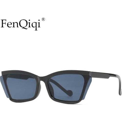 Fashion Small Cat Eye Sunglasses Half Frame Design Sun Glasses Men Women Oculos De Sol