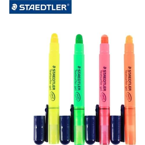 STAEDTLER Solid Highlighter 264 Office Reading Gel Jelly Crayon Student Mark Rotating Lipstick Marker Writing Painting Tool