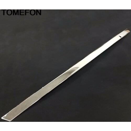 TOMEFON For Audi Q5 FY 2018 2019 Back Rear Door Decoration Stripe Frame Moulding Cover Trim Exterior Accessories ABS Chrome