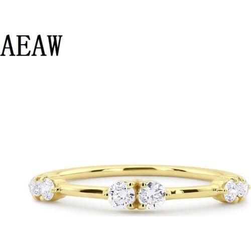 Unique Real 100% Diamond Wedding Promising Ring Cluster Prong Setting in 14k Gold Fine Jewelry For Women
