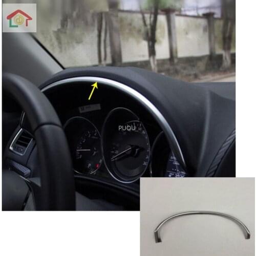 ABS Car styling Car Interior Instrument Frame Dashboard Frame Panel Trim Cover Molding Strip Fit For 2015 Mazda CX-5