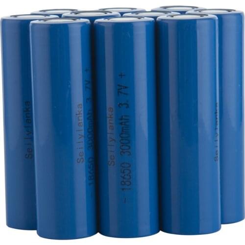 10pcs 3000mAh 18650 3.7V Li-ion Battery cell rechargeable 20A Apply to Electric drill Electric hammer vacuum cleaner Sweeper