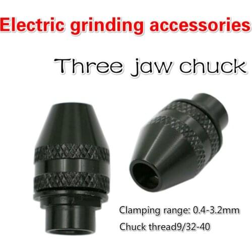 Keyless Drill Chucks Thread 9/32"-40 for 4000 400 3000 8200 Grinder Rotary Tool 0.4-3.2MM Faster Bit Swaps flexible shaft