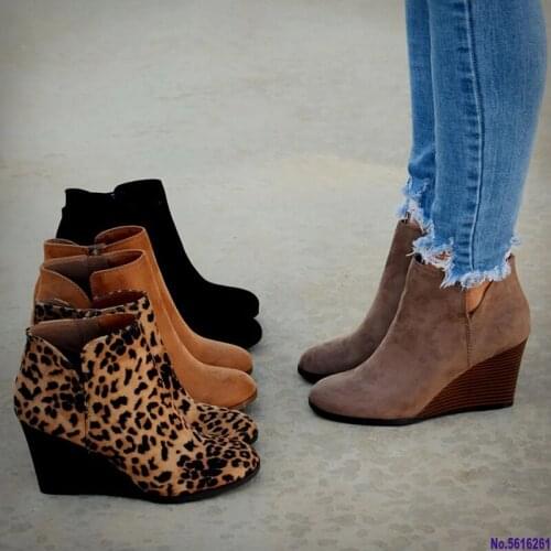 BOGARETE BV Women's Wedge Ankle Boots