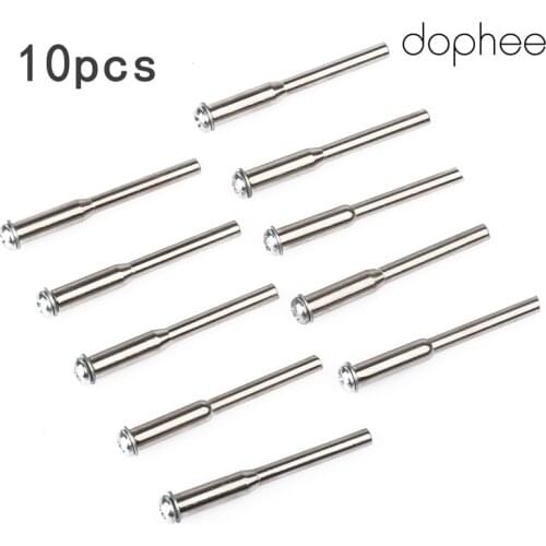 Dophee 10Pcs 3mm(1/8") Diamond Polishing Mandrel Cutting Off Wheel Holder Dremel Rotary Tool Free Shipping