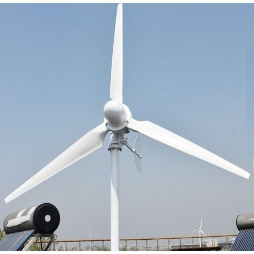 5kw Horizontal Wind Turbine Generator 220v 5000w Wind Power Generation Windmill Home Use High Efficient