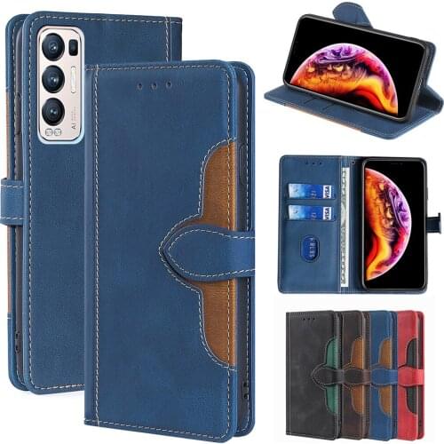Leather Magnetic Case For OPPO Reno 2 3 4 5 Pro 5A Flip Wallet Card Cover Reno Z 2Z 2F ACE 4Z 4F Fundas Reno 5 Pro Plus Capa
