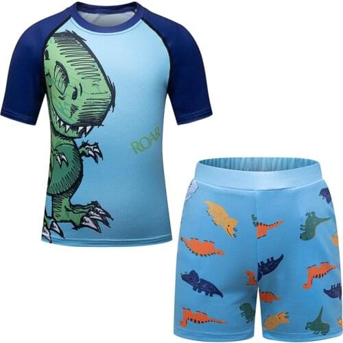 Cody Lundin boys and girls 3d Print Shirts Unisex Summer Shorts Sets Anime 4T-14T Breathable Animal Design O-neck Suit
