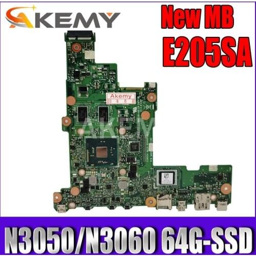 Akemy E205SA Mainboard For Asus Eeebook Flip E205S TP200S TP200SA laptop motherboard N3050/N3060 64G-SSD