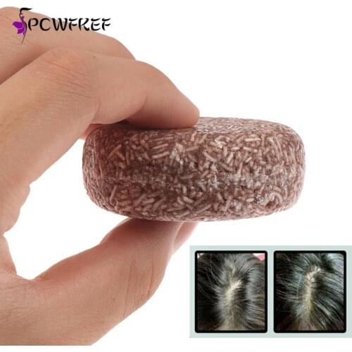 Natural Organic Mild Formula Hair Shampoo Polygonum Essence Hair Darkening Shampoo Bar Soap Gray Hair Reverse Hair Cleansing