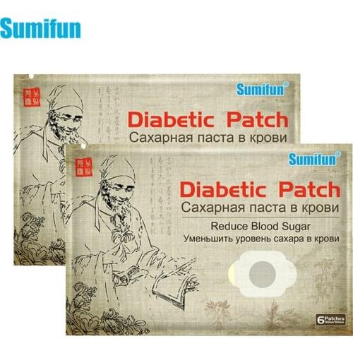 12pcs=2bags Diabetes Cure Sticker Natural Herbal Medical Extract Lower Blood Glucose Level Patch Diabetic Treatment PlasterD2462