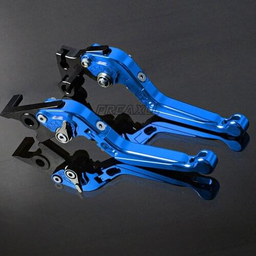 For Yamaha XS1100 XS250D XS250SE XS400 XS400SE XS650SE XS750 XS850 Motorcycle Brake Clutch Levers Foldable Extendable Blue