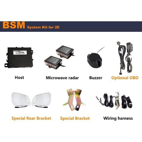 The Blind Spot Assist BSM/BSA Warning Lamp Blind Spot Assist Detection System With OBD Function For B-MW