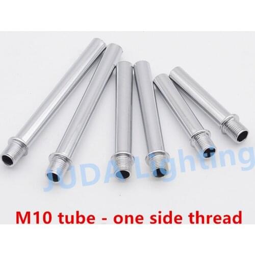 One side head joint pipe straight tube M10 thread tube connection pipe tube for led Pendant lamp chandelier Lighting accessories