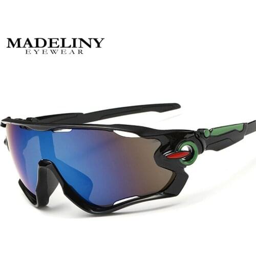 MADELINY Sports Sunglasses Cycling Glasses UV400 Protection Baseball Fishing Running Golf for Men Women MA457