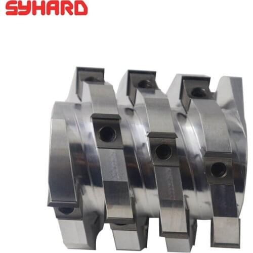 Heavy Sprial Planing Cutter Head Helical Cutter for Spindle Machine Spiral Cutter head Heavy Cutting 4-Sides Asix hobbing Cutter