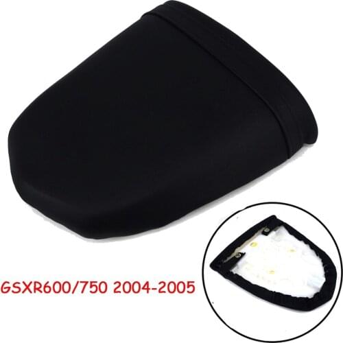 Motorcycle Rear Passenger Cushion Pillion Seat Pad Leather Seat Pillion For Suzuki GSXR600 GSXR750 GSXR600/750 K4 K5 2004-2005