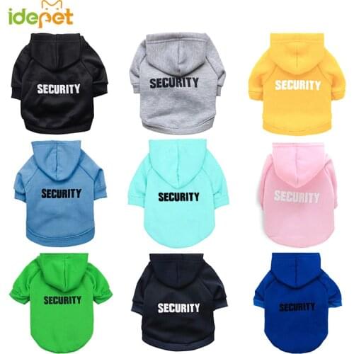 Pet Cat Clothes Security Cat Coats Jacket Hoodies For Cats Outfit sweater Pet Clothing Pet Costume Rabbit Dogs Clothing for cats