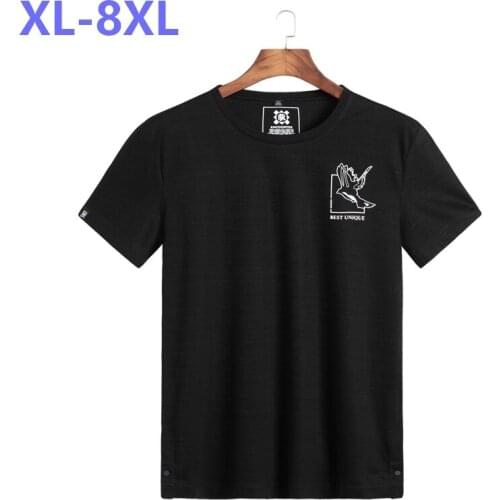 10XL 8XL 6XL 5X Summer Mens Casual T Shirts Line Style Gray Color Brand Clothing Mans Short Sleeve Loose T-Shirts Male Tops Tee