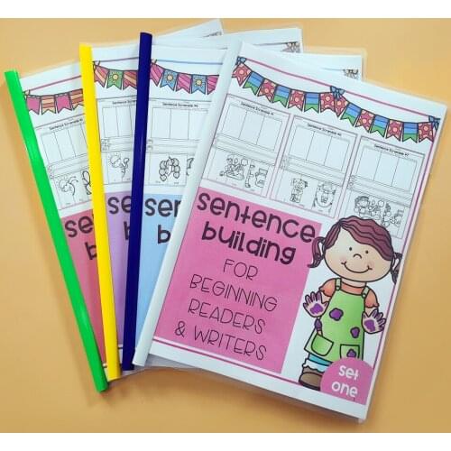 4Books kids Sentence Building for Beginning Readers & Writers Learn English Workbook Classroom Teaching child Reading Books