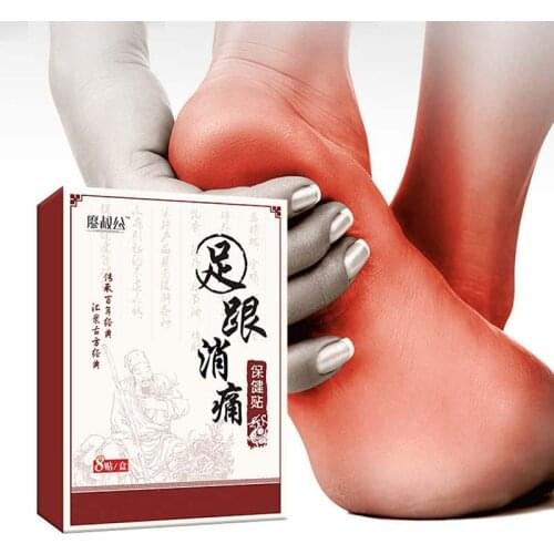 8pcs/bag Heel Pain Plaster Pain Relief Patch Herbal bone spurs achilles tendonitis Patch Foot Care Treatment Patches