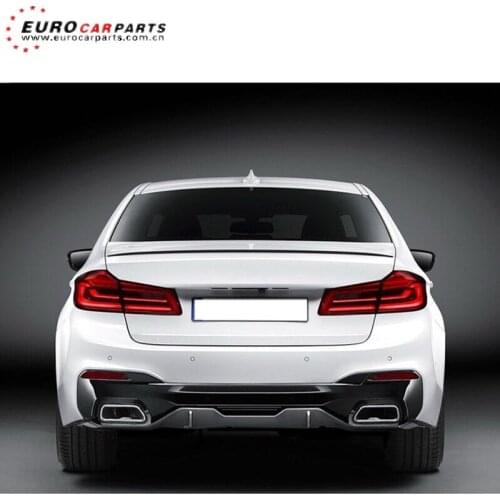G30 diffuser fit for 5 series 2017year~ M sport M-tech G30 540i 550i to MP style carbon fiber diffuser