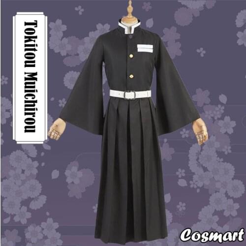 [Stock] Anime Demon Slayer Kimetsu no Yaiba Tokitou Muichirou Cosplay Costume Kimono Uniform Halloween Costumes For Adult Outfit