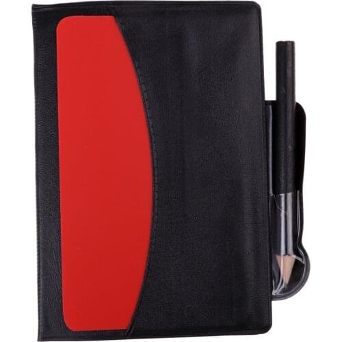 Soccer Referee Warning Penalty Cards Set Sports Match Booklet With Pencil