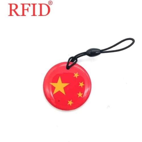 ID 125Khz EM4305 Rewritable Token Tag Keychain RFID Blank Cards Door keys Badge Token Tag Keychain For Access Control Card 1pcs