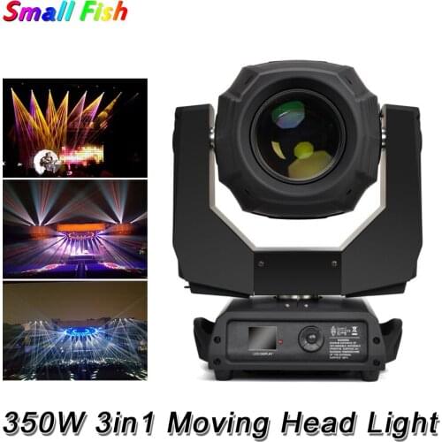 Flightcase Pack 350W 17R Beam Spot Wash 3IN1 Double Prism Moving Head Stage Light 0-40 Degree Electronic Focus Good For Dj Stage