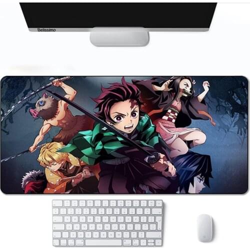Demon Slayer Mouse pad gamers decoracion Extend Game Desk Mousepad Office Professional Mouse Pad Game Keyboard Mat xl carpet