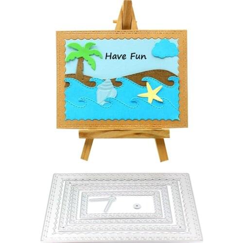 KSCRAFT Frame Metal Cutting Dies Stencils for DIY Scrapbooking/photo album Decorative Embossing DIY Paper Cards