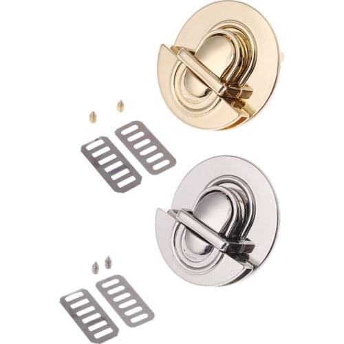 THINKTHENDO Metal Clasp Turn Lock Twist Locks for DIY Hardware Handbag Shoulder Bag Purse