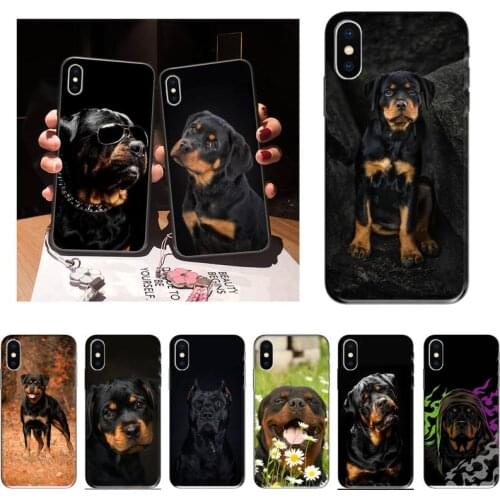 Zororong Cute Rottweiler Dog Phone Case For iPhone 12 Mini 11 Pro XS Max X XR 7 8 Plus