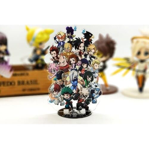 Love Thank You boku no My Hero Academia Class A cute acrylic stand figure model double-side plate holder topper anime japanese