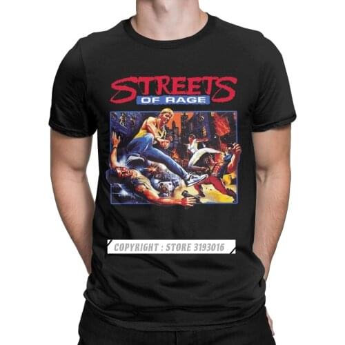 Men Streets Of Rage T Shirts Retro Axel Golden Axe Blaze Fighting Game Cotton Tees T-Shirts Camisas Hombre