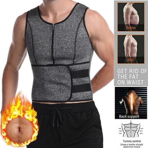 Mens Neoprene Waist Trainer Vest Waist Belt Cincher Slimming Underwear Strap Body Shapers Shapewear Corset Mens Slimming Vest