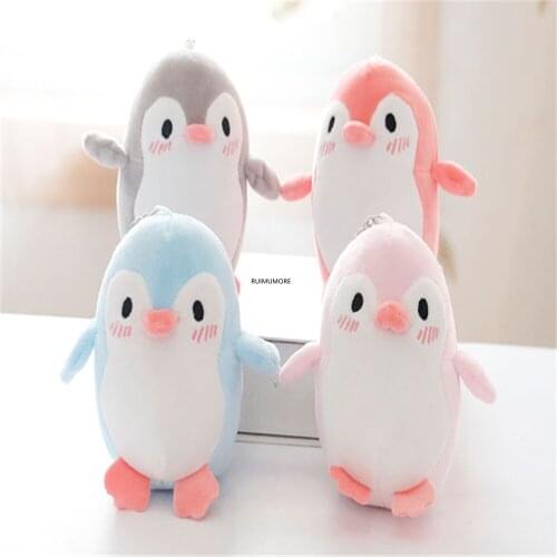 12CM Penguin Plush Toys Childrens Plush Stuffed Toys Party Birthday Gifts Cute Keychain Shop Window Gift Display Decoration