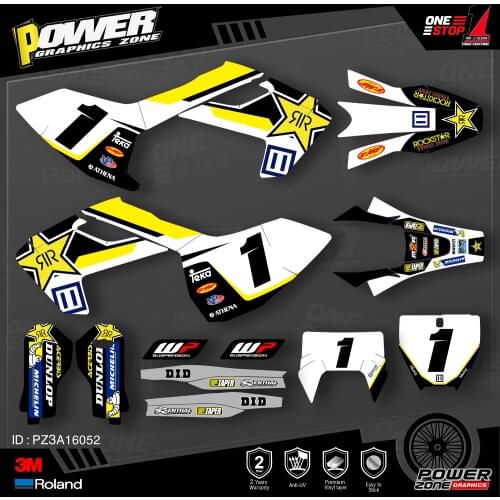 PowerZone Custom Team Graphics Decals 3M Stickers Kit For Husqvarna Sticker 2016-18 TC FC TX FX FS 2017-19 TE FE 125-450cc 52