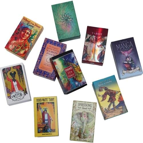 Tarot Board Game Toys Oracle Rider Waite Party Divination Prophet Prophecy Card Poker Board Gift Checkerboard