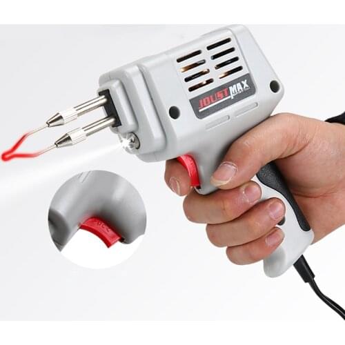 New 220V 100W EU Plug Electrical Soldering Iron Gun Hot Air Heat Gun Hand Welding Tool With Solder Wire Welding Repair Tools Kit